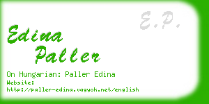 edina paller business card